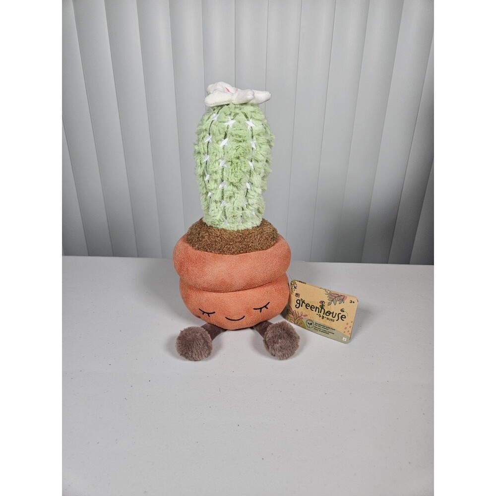 Jazwares Greenhouse by Russ Cactus Plush 2025 "Vy" Orange Pot Flower Plant Mom